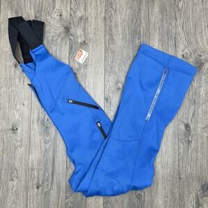 Free People Snow Bib Size Large Womens Blue Movement Powder Vixen Softshell